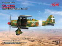 Fiat CR.42 LW WWII German Luftwaffe Ground Attack Aircraft ICM 32021