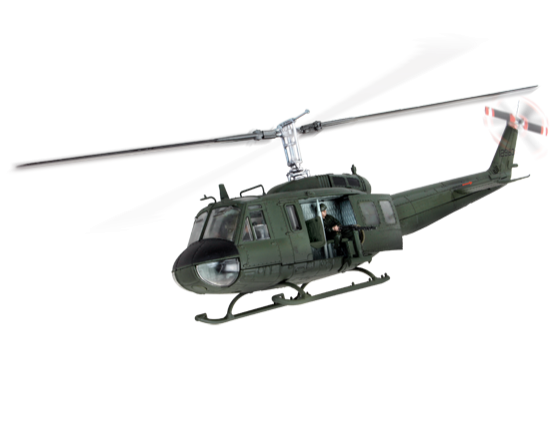U.S. UH-1D Huey - Die-cast model - Unimax 84057
