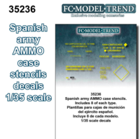 Spanish army ammo case stencils - Image 1