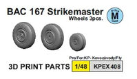 BAC 167 Strikemaster (3D Wheels For FLY) (3pcs)