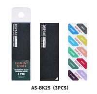 AS-BK25 ALUMINUM ALLOY SND BOARD BLAK 3PCS