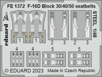 F-16D Block 30/40/50 Seatbelts STEEL KINETIC - Image 1