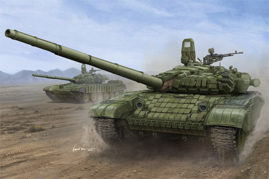Russian T 72b1 Mbt W Kontakt 1 Reactive Armor Trumpeter