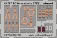 T-33A seatbelts STEEL GREAT WALL HOBBY L4819 - Image 1