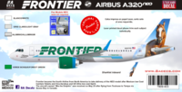 FRONTIER A320 NEO  CHAMP THE BRONCO - Image 1