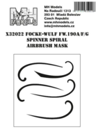 Focke-Wulf Fw.190A/F/G spinner spiral airbrush mask - Image 1