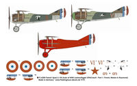 French Spad S. XIII Aces Of WWI (Camouflaged SPAD-Built - Part 1: Fonk, Madon And Raymond)