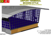 Airport Terminal Modern architecture style end building for OKT013 & OKT014