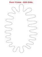 Oval Stencils M (size 14.0cm x 9.8cm) - Image 1