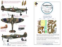 Supermarine Spitfire Mk.I to Mk.V - Pattern B camouflage pattern paint masks - Image 1