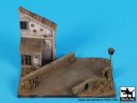 Street with house and lamp base (150x90 mm) - Image 1