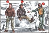 US Army Pilots+Mechanic WW II - Image 1