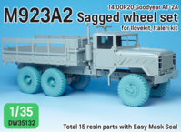 M923A2 BIG FOOT Truck Goodyear Sagged Wheel set - Image 1