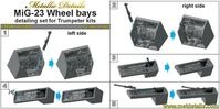 Mikoyan MiG-23 wheel bays (designed to be used with Trumpeter kits)