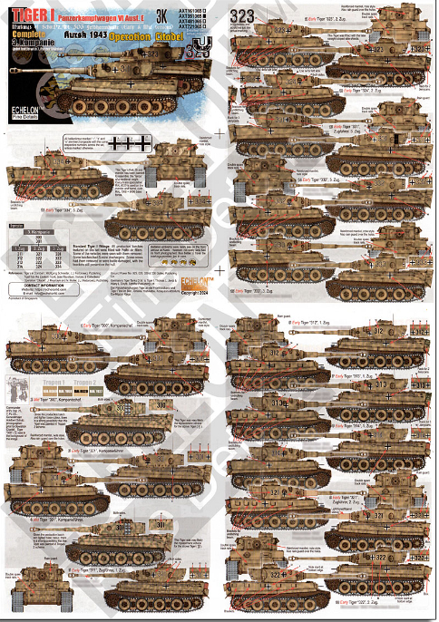SchPzAbt 503 Tiger I - Kursk 1943 Operation Citadel 3.K Echelon