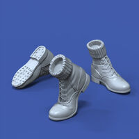 German DAK Boots, Assorted Positions - WWII - Image 1