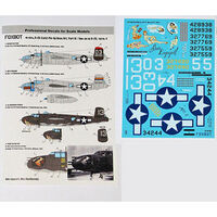 North American B-25G/H/J Mitchell (Late)  "Pin-Up Nose Art" Part # 4 (Stencils not included) - Image 1