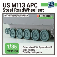 US M113 APC Steel RoadWheel Set (For Academy, Tamiya)