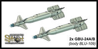 2x GBU-24A/B Paveway III (Body BLU-109) + Decals - Image 1