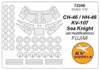 CH-46 Sea Knight (FUJIMI) + wheels masks