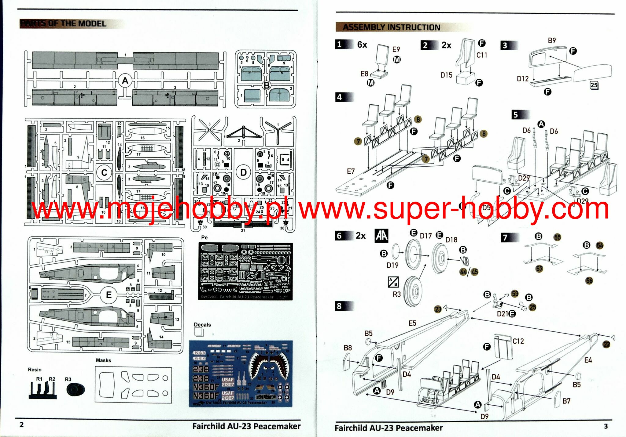 Fairchild AU23 Peacemaker Dora Wings 72033