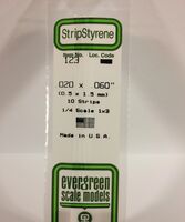 Polystyrene Strip 0,50 x 1,50 mm (35 cm) (1 pcs)