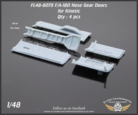 McDonnell Douglas F/A-18 D Hornet - Nose Landing Gear Doors (3D-Printed / for Kinetic Model kits)