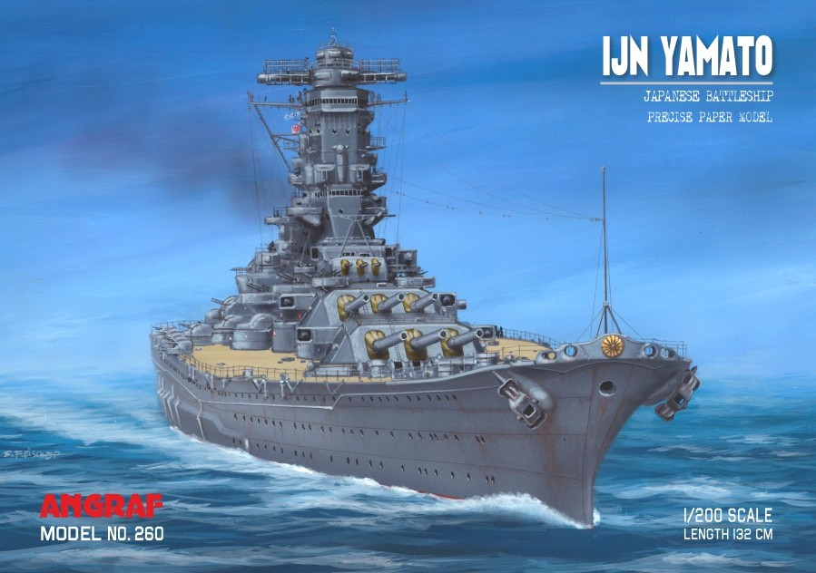 IJN Yamato - Japanese Battleship Angraf -260 IJN Yamato - Japanese Battleship Angraf -260
