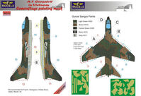 Vought A-7 Corsair II In Vietnam Camouflage Painting Mask (For Fujimi, Hasegawa, Hobby Boss, Italeri, Revell)