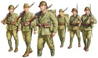 IJA Infantry Marching Set - 6 figurek