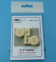 Handley Page Halifax - Wheels and Paint Masks (for Revell kits) - Image 1