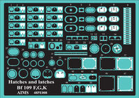 Messerschmitt Bf-109 F/G/K - Hatches and Latches (designed to be used with Eduard kits) - Image 1