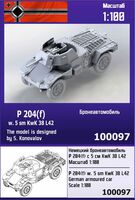 Pz Spahwagen P 204 (f) French WWII Armored Car with 50mm KwK L42 Gun RPM  72303