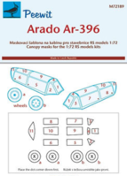 Canopy mask for  Arado Ar 396 RS models