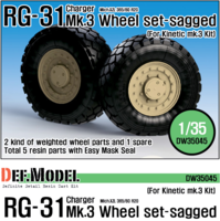 RG-31 Mk.3 Sagged Wheel set (for Kinetic 1/35)