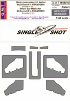 McDonnell F-4E Phantom wheel bay paint masks - Image 1