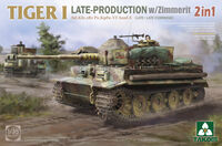 Tiger I Late-Production With Zimmerit Sd.Kfz.181 Pz.Kpfw.VI Ausf.E (Late / Late Command) 2 In 1 - Image 1