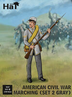 Confederate Infantry Marching Set 2 - 18 figures (American Civil War 1861-1865) - Image 1