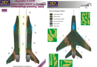 North American F-100D Super Sabre USAF in Vietnam Camouflage Painting Mask