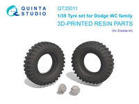 Dodge WC Family - 3-D Printed Tyre Set (for Zvezda Kits)