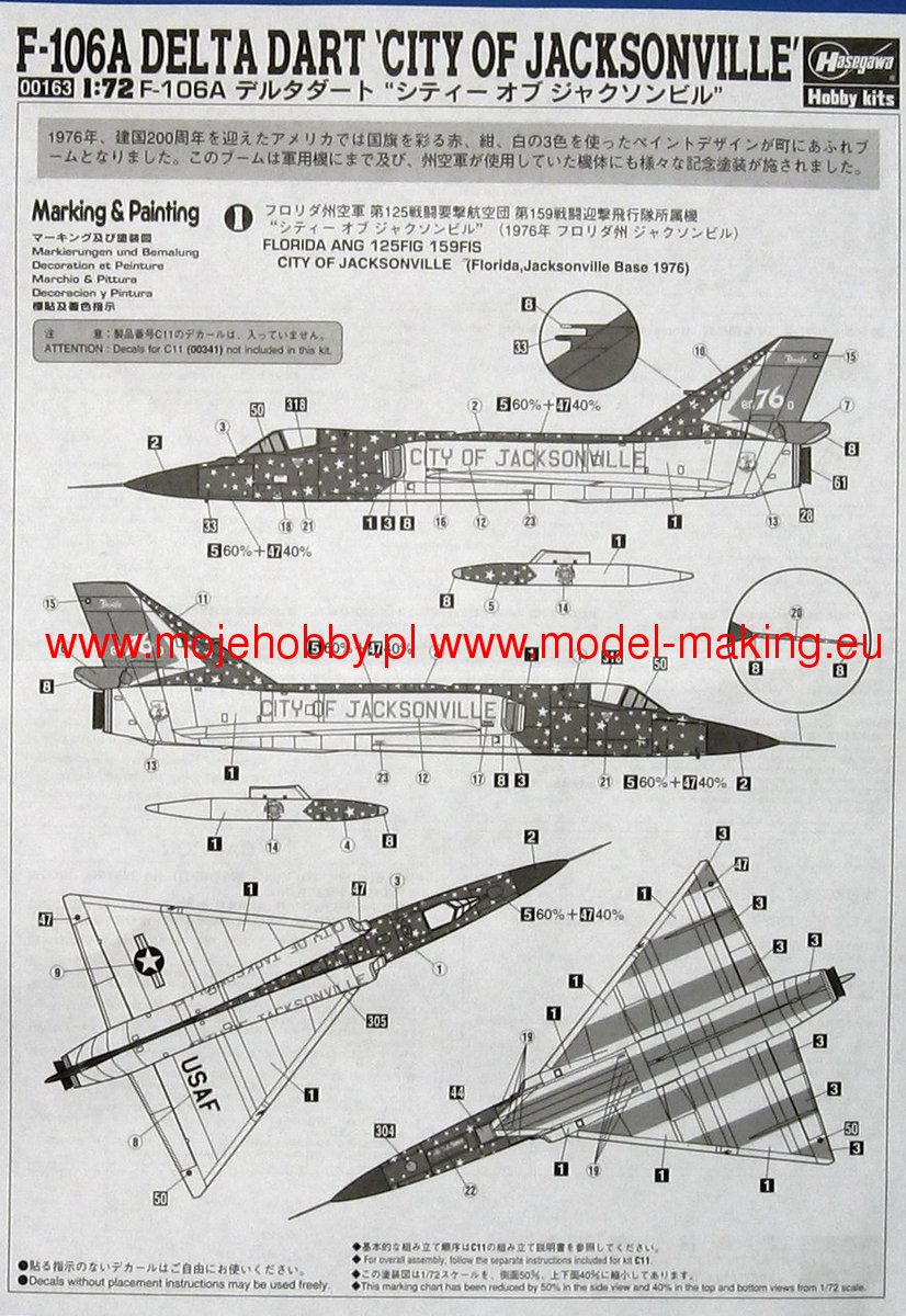 F-106A Jacksonwill Hasegawa 00163