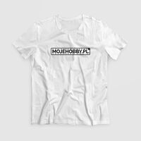 Biay T-Shirt z napisem mojehobby.pl - rozmiar L