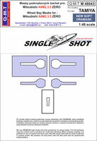 Mitsubishi A6M2/M3/M5 Zero - wheel bay paint masks (designed to be used with Tamiya kits) - Image 1