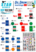 Oil Drum markings # 2. Wolfs Head, Valvoline,Castrol, Total, Q8 Oils, BP, Gulf, Elf.