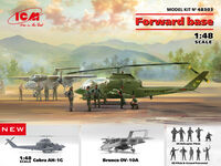 Forward base (Cobra AH-1G + Bronco OV-10A with US Pilots & Ground Personnel and US Helicopter Pilots)