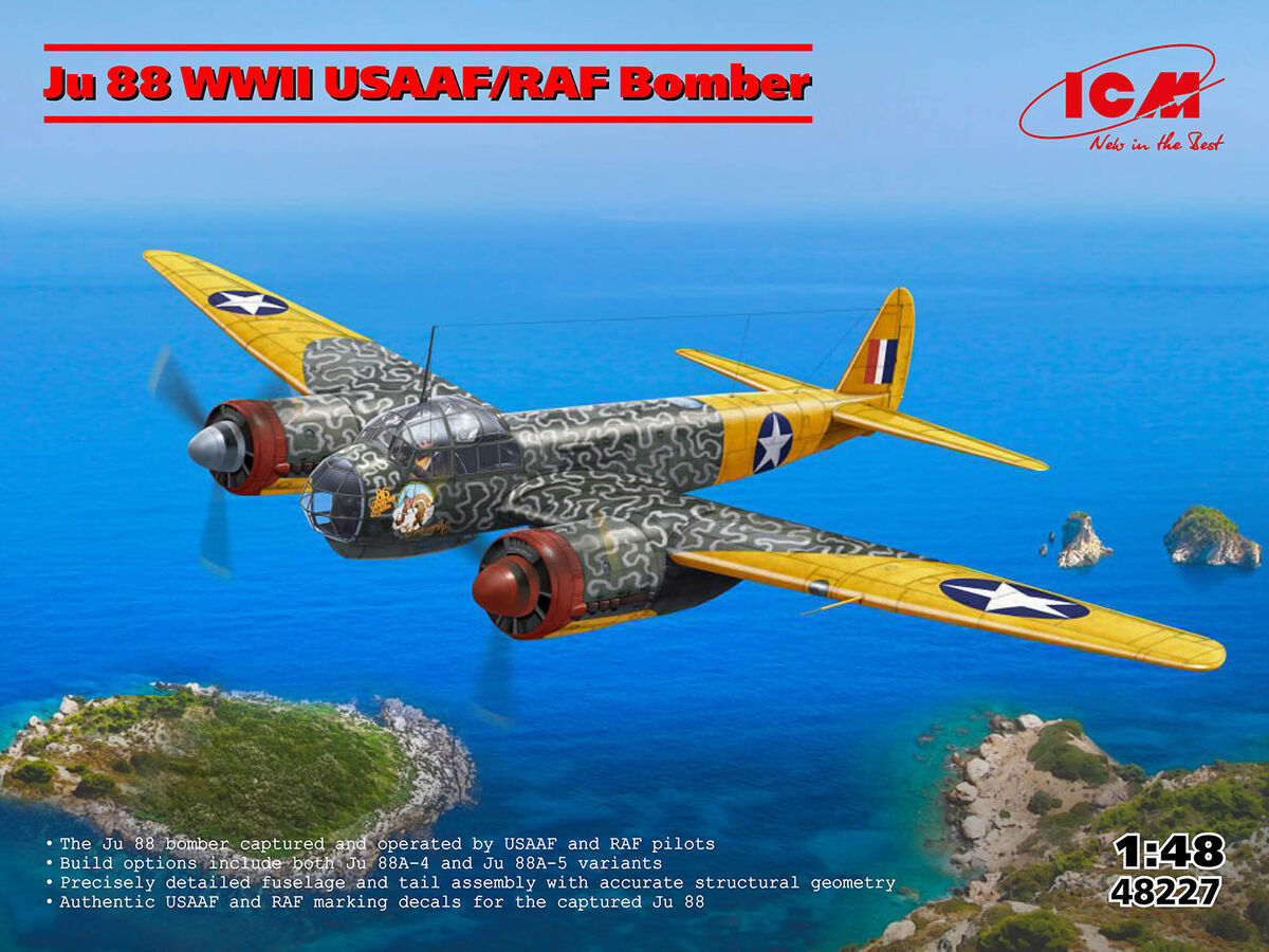 Junkers Ju-88 - USAA / RAF WWII Bomber ICM 48227