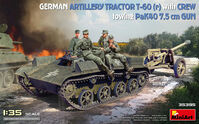 T-60 (r) German Artillery Tractor with Crew towing PaK40 7,5 cm Gun - Image 1