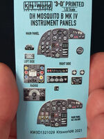 de Havilland Mosquito B Mk.IV / PR Mk.IV 3D Full colour Instrument Panel (for Hong Kong Models, Revell and Tamiya kits) - Image 1