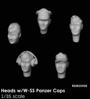 Heads With W-SS Panzer Caps (5 pcs.) - Image 1