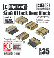 StuG III Jack Rest Block (Ausf G, Leather Strap Version) (Unterlegklotz)